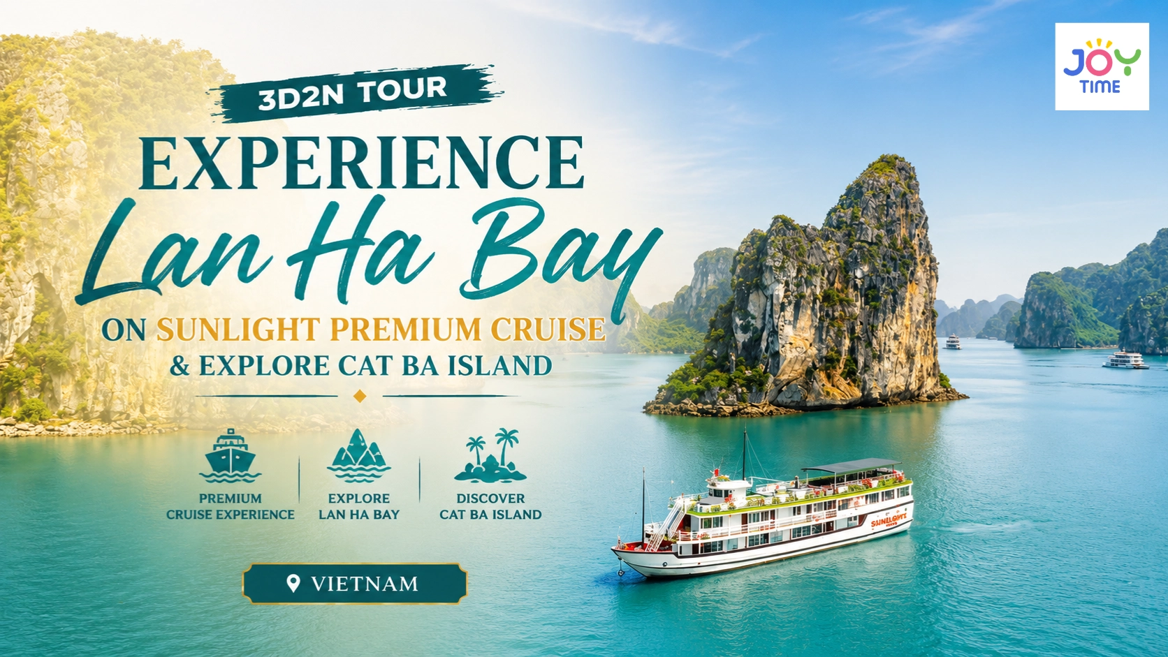 3D2N Tour | Experience Lan Ha Bay on Sunlight Premium Cruise & Explore Cat Ba Island 9 cabin